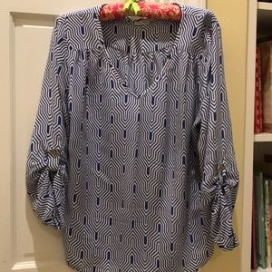 Geometric pattern top